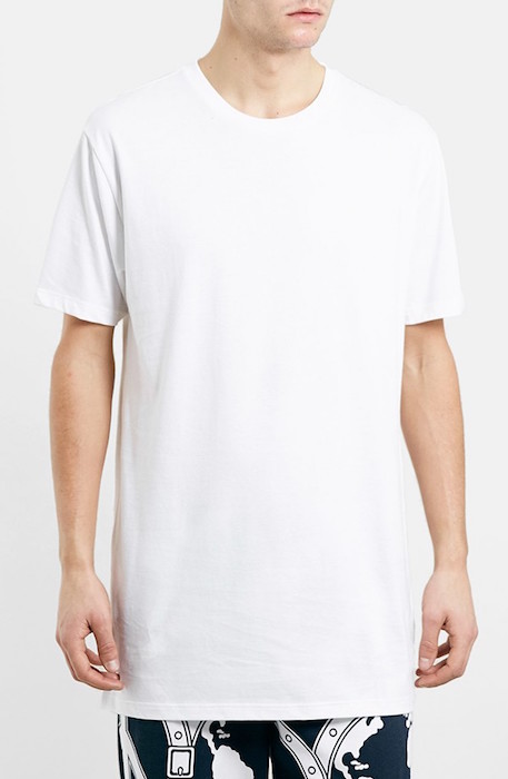 Topman Slim Longline T-Shirt